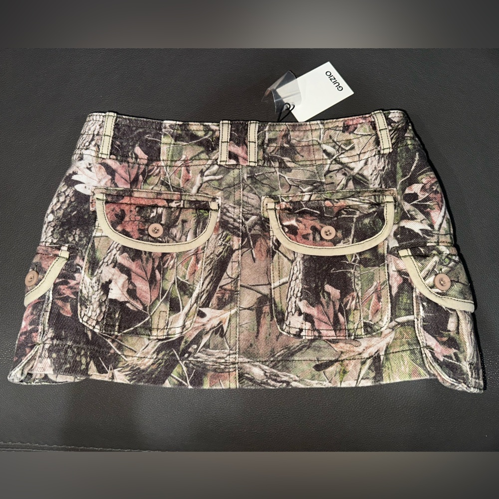 Danielle Guizio Camouflage Mini Skirt - Picture 6 of 7